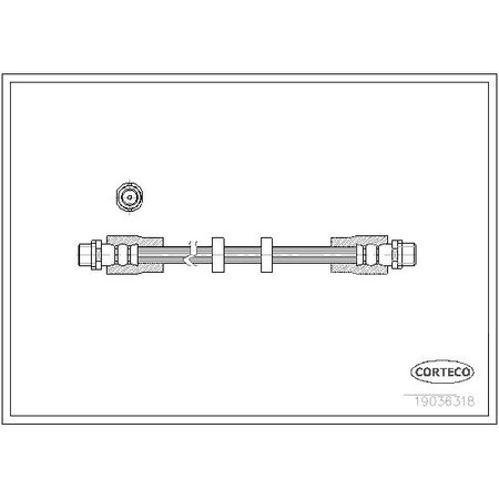 CORTECO Brake Hose, 19036318 19036318